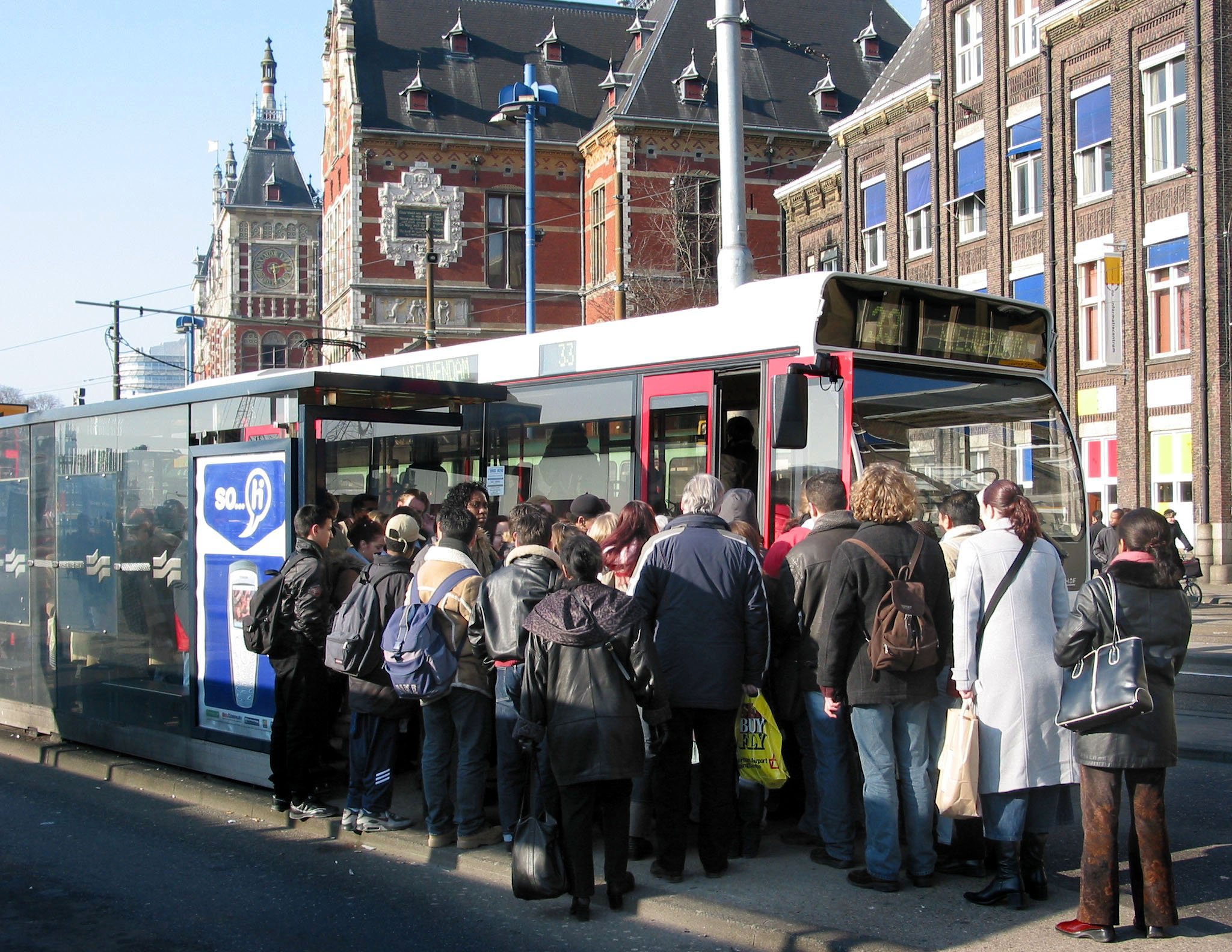 OPENBAAR VERVOER-BUS-AMSTERDAM-CS